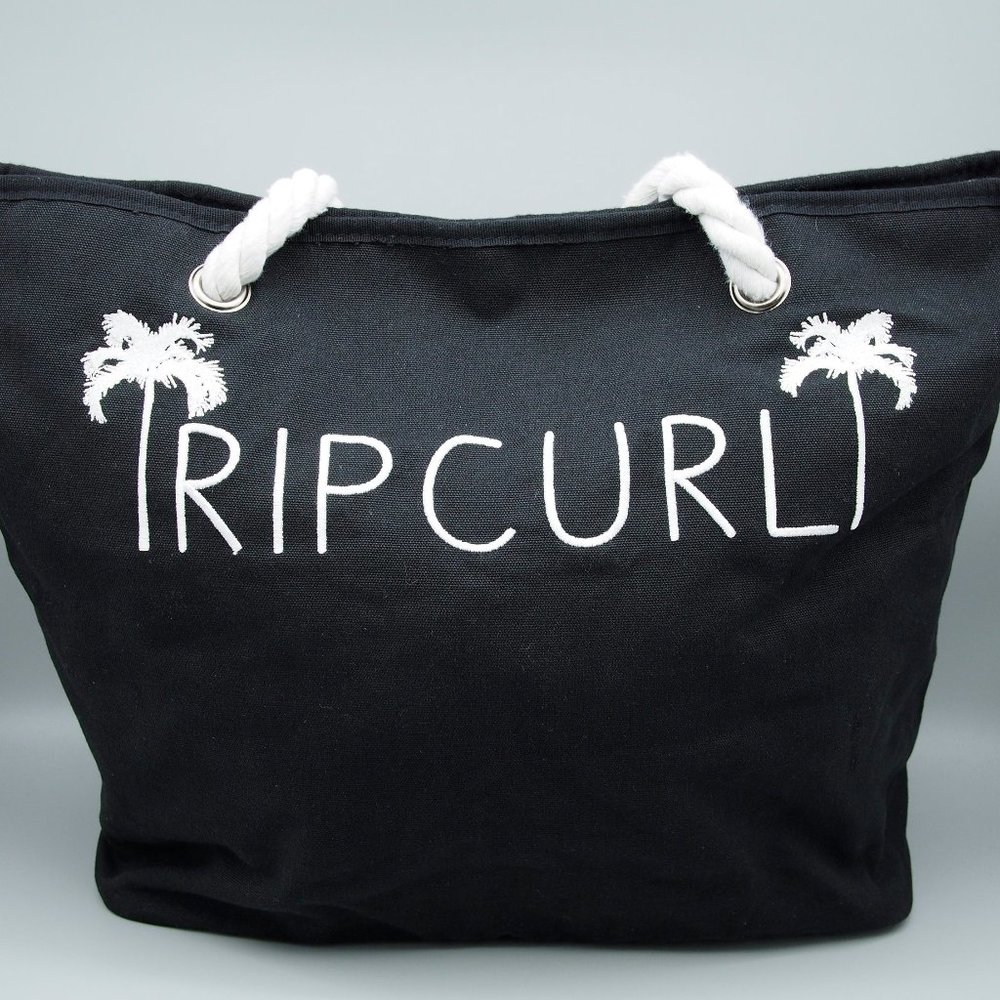 Rip Curl Tote Bag Palm Trees 100% Cotton Heavyweight 19x14